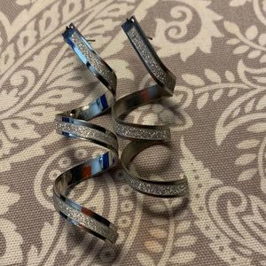 Silver Twist Earrings